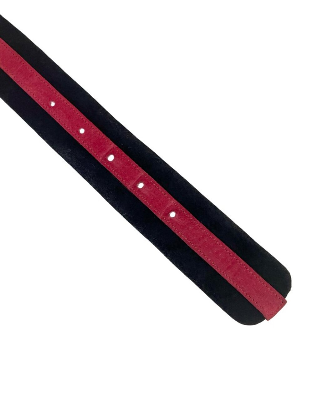 Jaeger Leather Belt 🇬🇧 Dark Navy & Pink Suede Trim – Size 32” - Picture 6 of 12